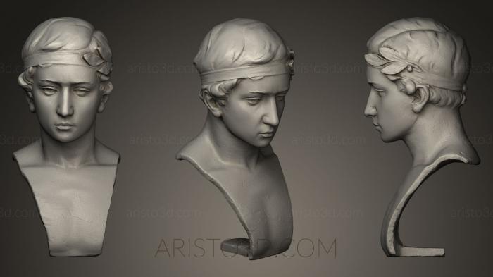 Busts and heads antique and historical (BUSTA_0244) 3D model for CNC machine